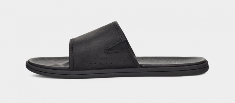 Ugg Seaside Men's Slides Black | AOSMEGH-25