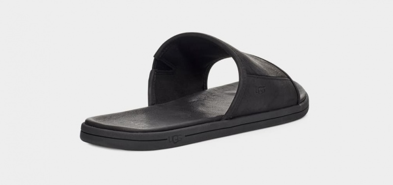 Ugg Seaside Men's Slides Black | AOSMEGH-25