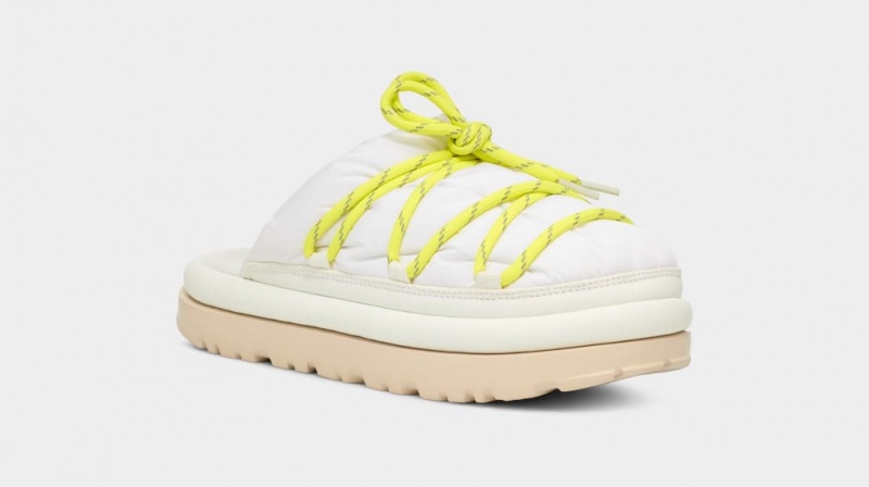 Ugg Spaceslider Tech Women's Moccasins White | TKGFCSN-70