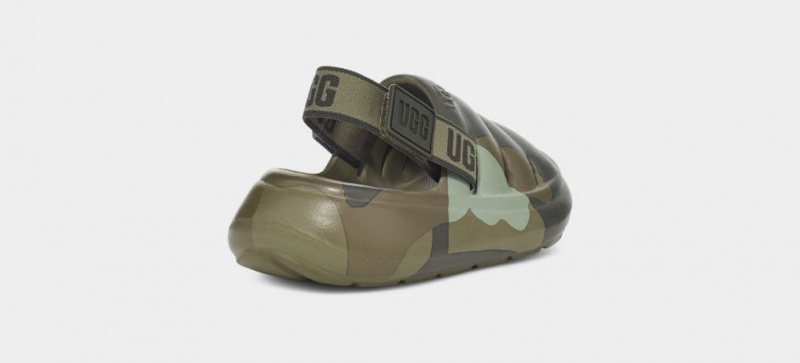 Ugg Sport Yeah Camopop Kids' Sandals Green | BCINHUX-07