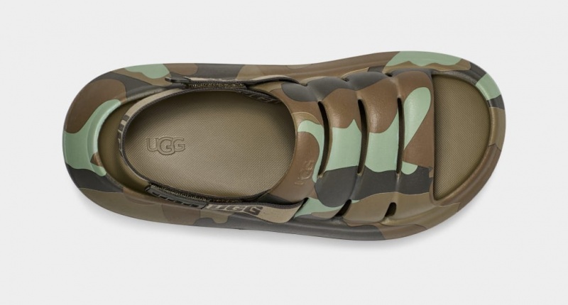 Ugg Sport Yeah Camopop Men's Sandals Green | VAFZYGJ-82