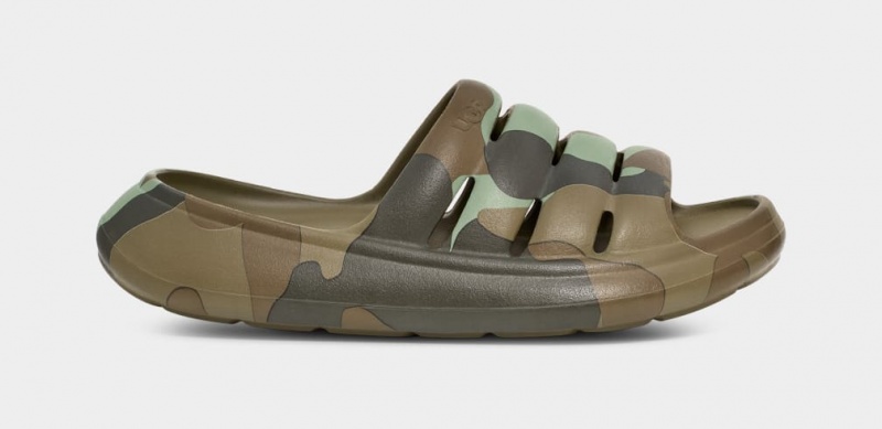 Ugg Sport Yeah Camopop Men's Sandals Green | VAFZYGJ-82