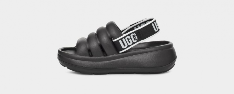 Ugg Sport Yeah Kids' Sandals Black | BJSUZRK-46