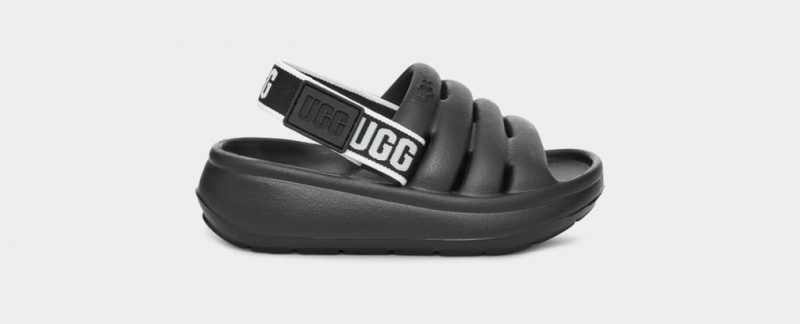 Ugg Sport Yeah Kids\' Sandals Black | BJSUZRK-46