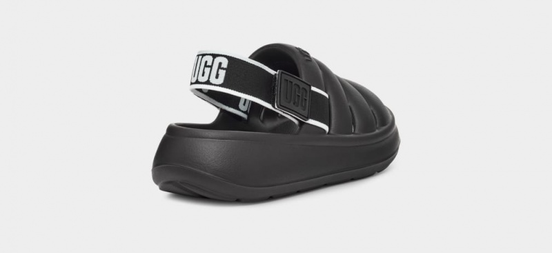 Ugg Sport Yeah Kids' Sandals Black | BUSJFAK-10