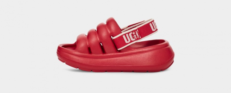 Ugg Sport Yeah Kids' Sandals Red | SEJGHQC-59