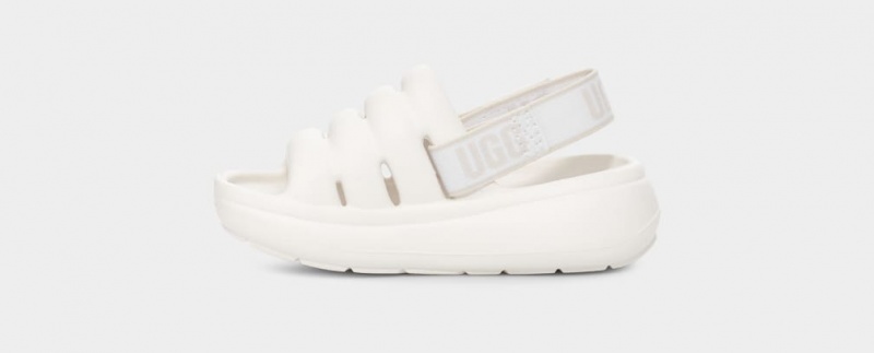 Ugg Sport Yeah Kids' Sandals White | LARZPVS-63