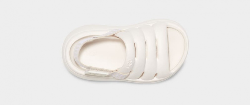 Ugg Sport Yeah Kids' Sandals White | LARZPVS-63