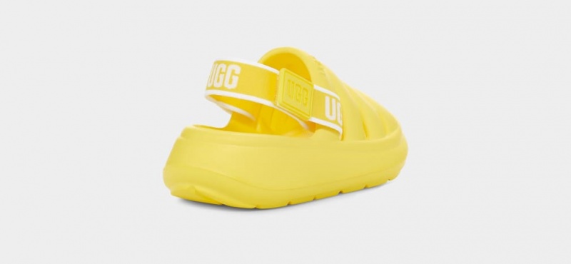 Ugg Sport Yeah Kids' Sandals Yellow | NQXDKHA-79