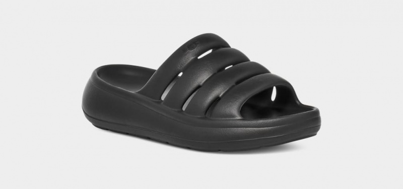 Ugg Sport Yeah Women's Slides Black | ZWGTNXB-36