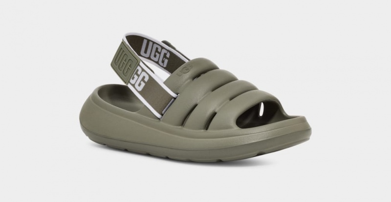 Ugg Sport Yeah Women's Slides Green | USOTMZG-13