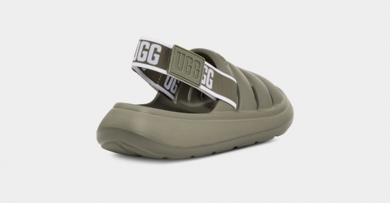 Ugg Sport Yeah Women's Slides Green | USOTMZG-13