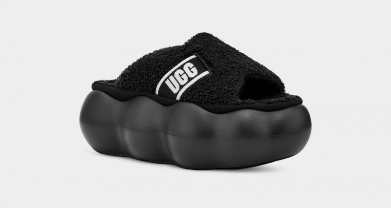 Ugg Sugarcloud Women's Slides Black | EARSLYI-10