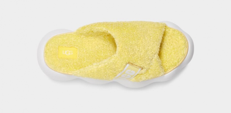 Ugg Sugarcloud Women's Slides Yellow | FPSMCIV-10