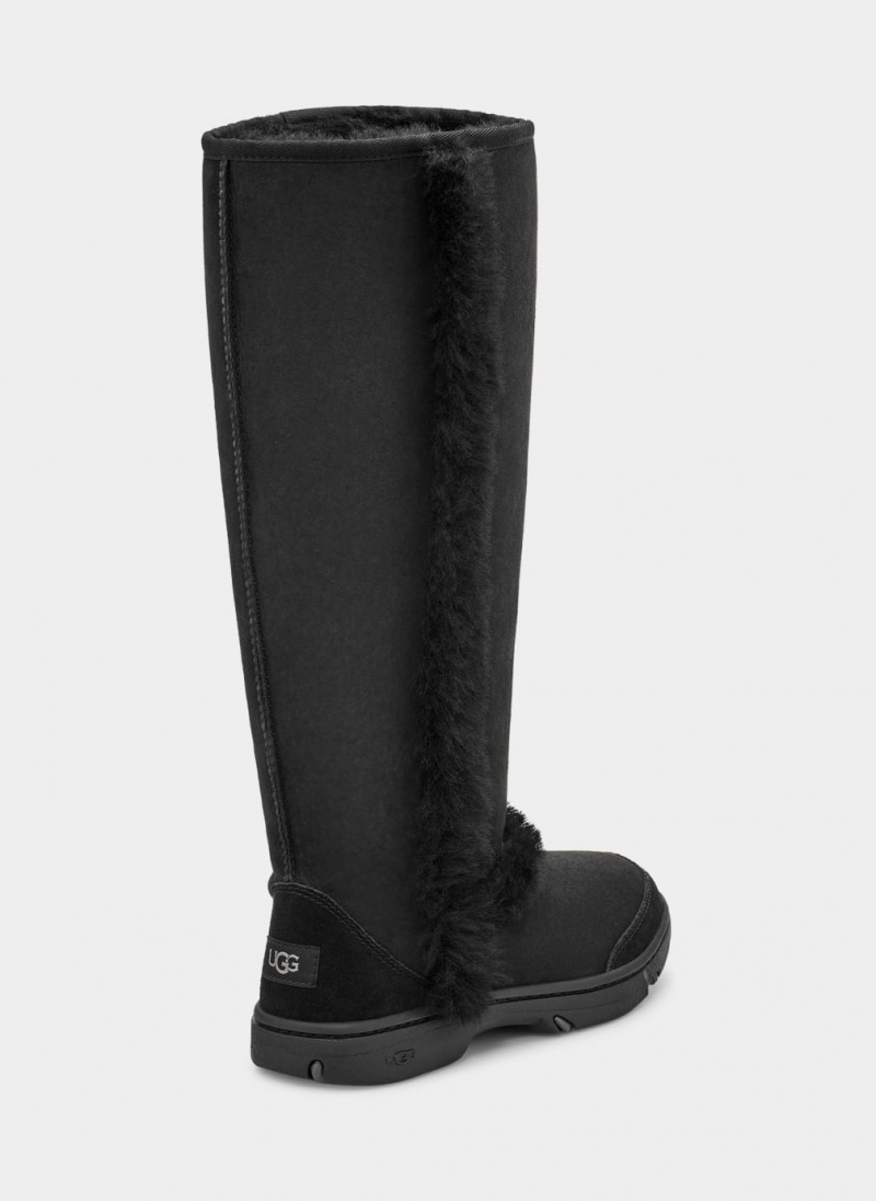 Ugg Sunburst Extra Tall Women's Boots Black | KTQERPA-58