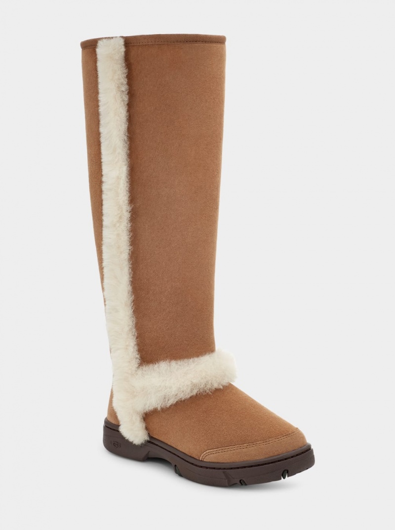 Ugg Sunburst Extra Tall Women's Boots Brown | XCKILAB-35