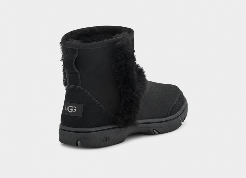 Ugg Sunburst Mini Women's Boots Black | GEVFNLD-04