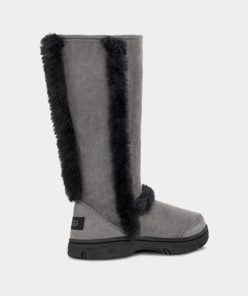 Ugg Sunburst Tall Women's Boots Grey / Black | DRFPAWJ-26