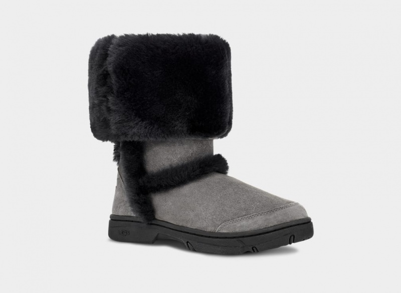 Ugg Sunburst Tall Women's Boots Grey / Black | DRFPAWJ-26