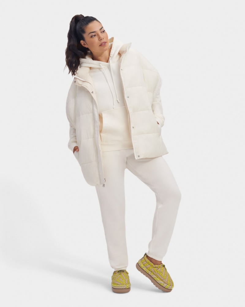 Ugg Sydnee Reversible Puffer Women's Vest White | LEVKFZR-92