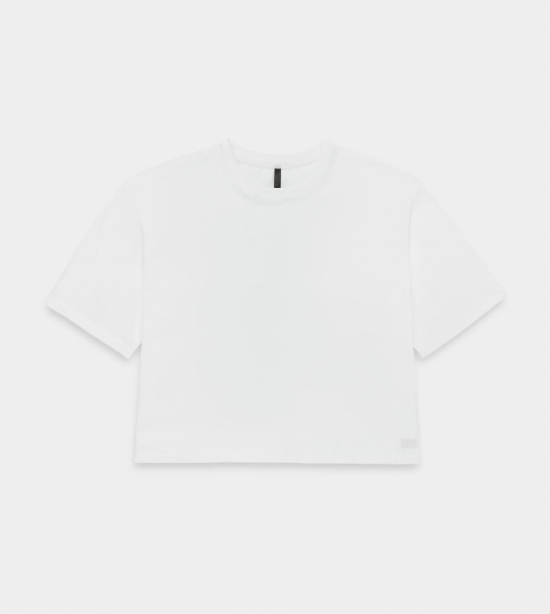 Ugg Tana Cropped Women's Tops White | MADCSWJ-34