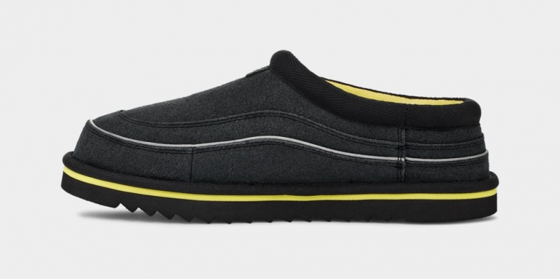 Ugg Tasman Cali Wave Men's Moccasins Black | DYLTKJH-27