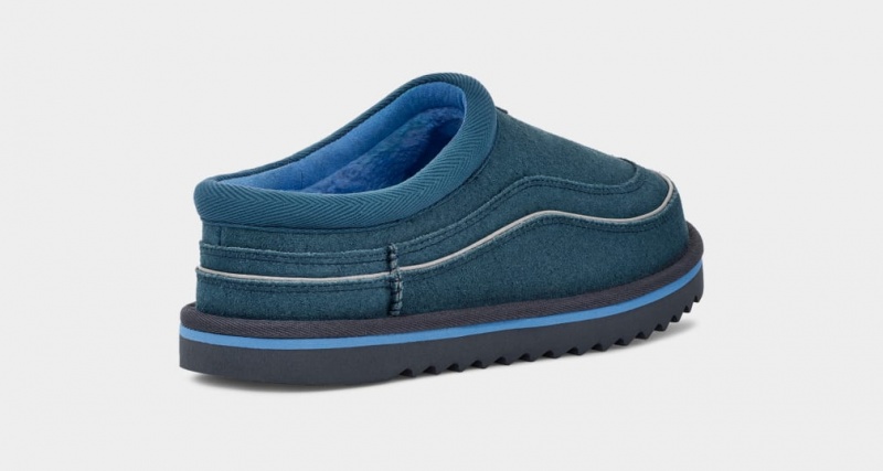 Ugg Tasman Cali Wave Men's Moccasins Blue | MNGZQSY-65