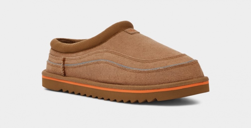 Ugg Tasman Cali Wave Men's Moccasins Brown / Orange | CULVQAK-48