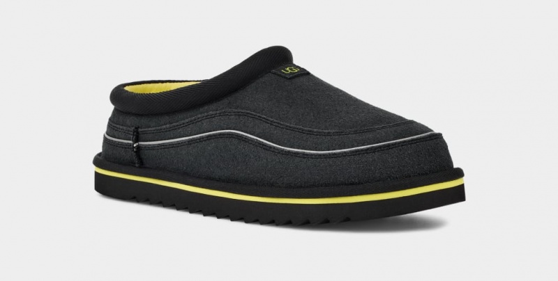 Ugg Tasman Cali Wave Men's Slippers Black | FMUWYIT-04