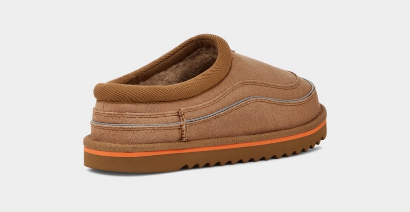 Ugg Tasman Cali Wave Men's Slippers Brown / Orange | MFLVIRW-73