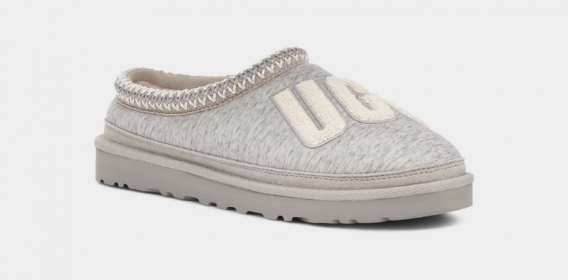 Ugg Tasman Fur Jersey Cozy Men's Slippers Grey | OGRZXYF-76