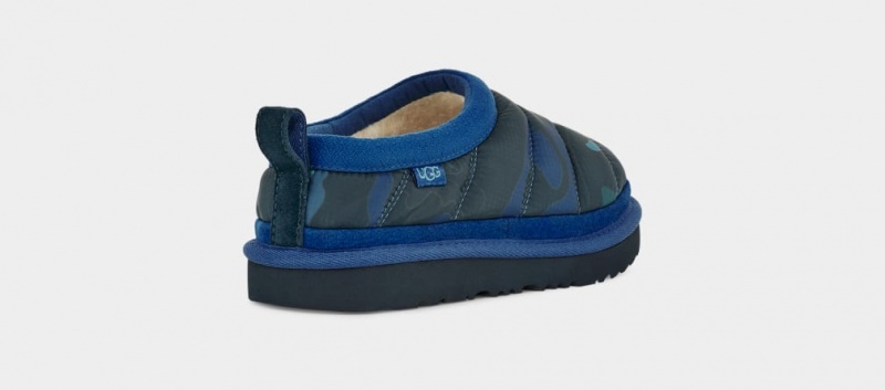 Ugg Tasman LTA Calio Kids' Slippers Olive / Blue | WJEFYCP-85