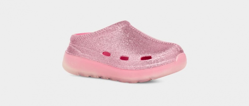 Ugg Tasman Sport Glitter Kids' Sandals Pink | BYERKLG-58