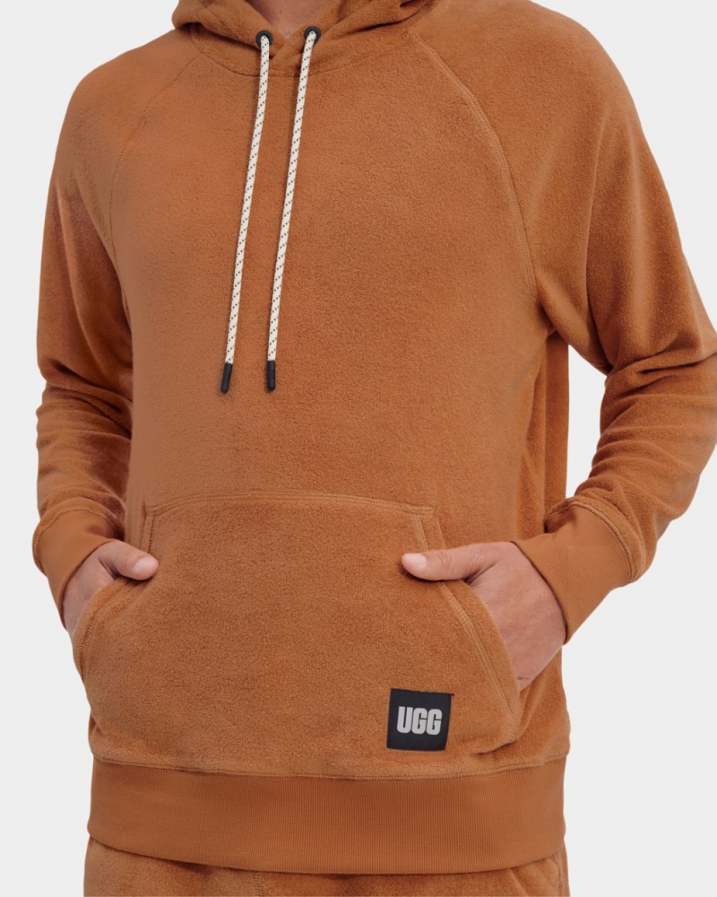 Ugg Terrance Men's Hoodie Brown | EPKYFXZ-96