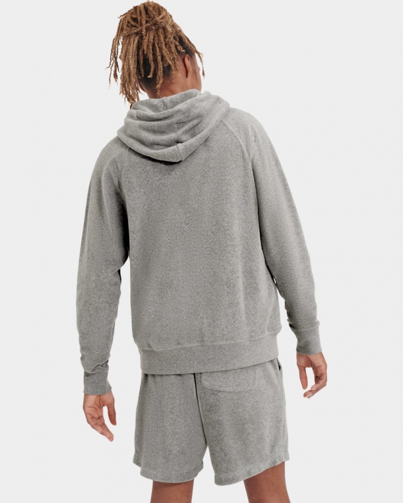 Ugg Terrance Men's Hoodie Grey | WIAETOD-90