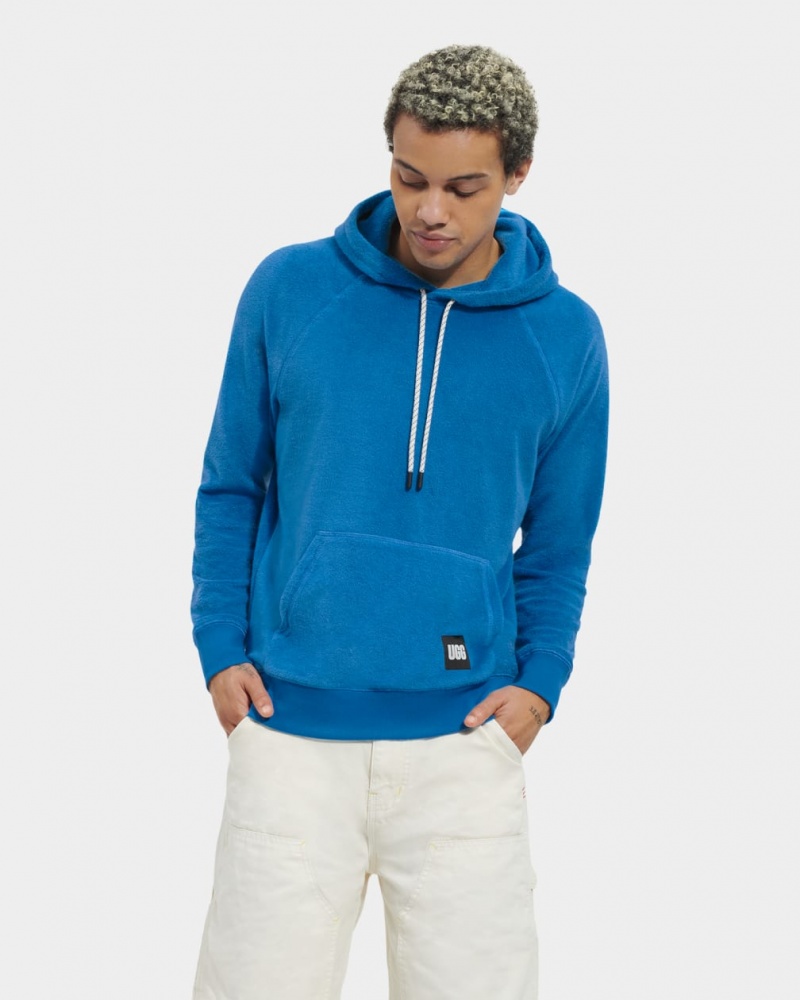 Ugg Terrance Men\'s Hoodie Navy / Blue | SGPCQZI-65