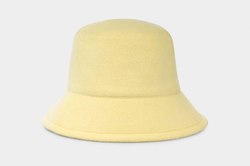 Ugg Terry Bucket Women's Hats Yellow | MSZFVLI-50