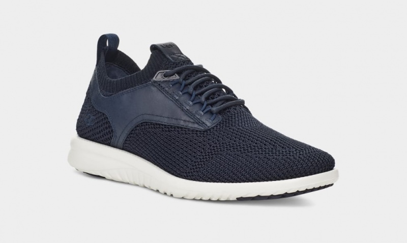 Ugg Union Trainer Men's Sneakers Dark Blue | TYRNVGS-32