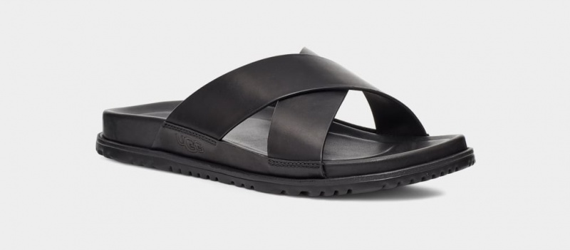 Ugg Wainscott Men's Slides Black | NIATXJU-38