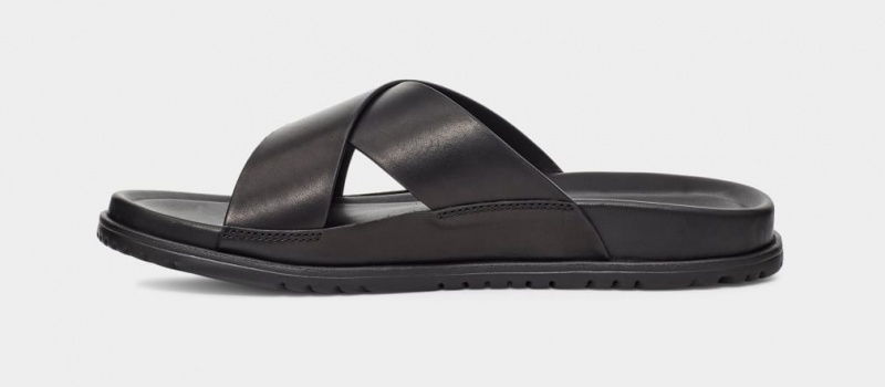 Ugg Wainscott Men's Slides Black | NIATXJU-38