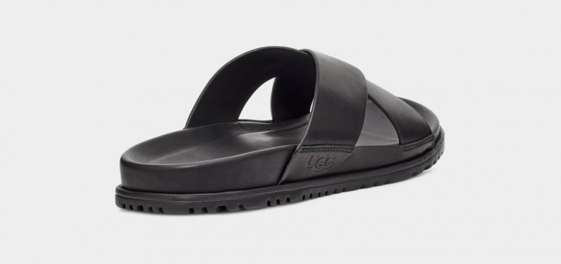 Ugg Wainscott Men's Slides Black | NIATXJU-38