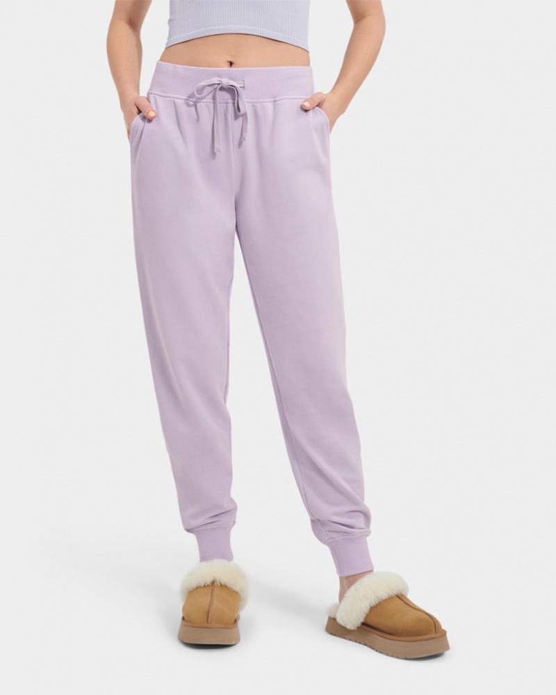 Ugg Wilma Micro Terry Women's Sweatpants Purple | PKQRNJB-59