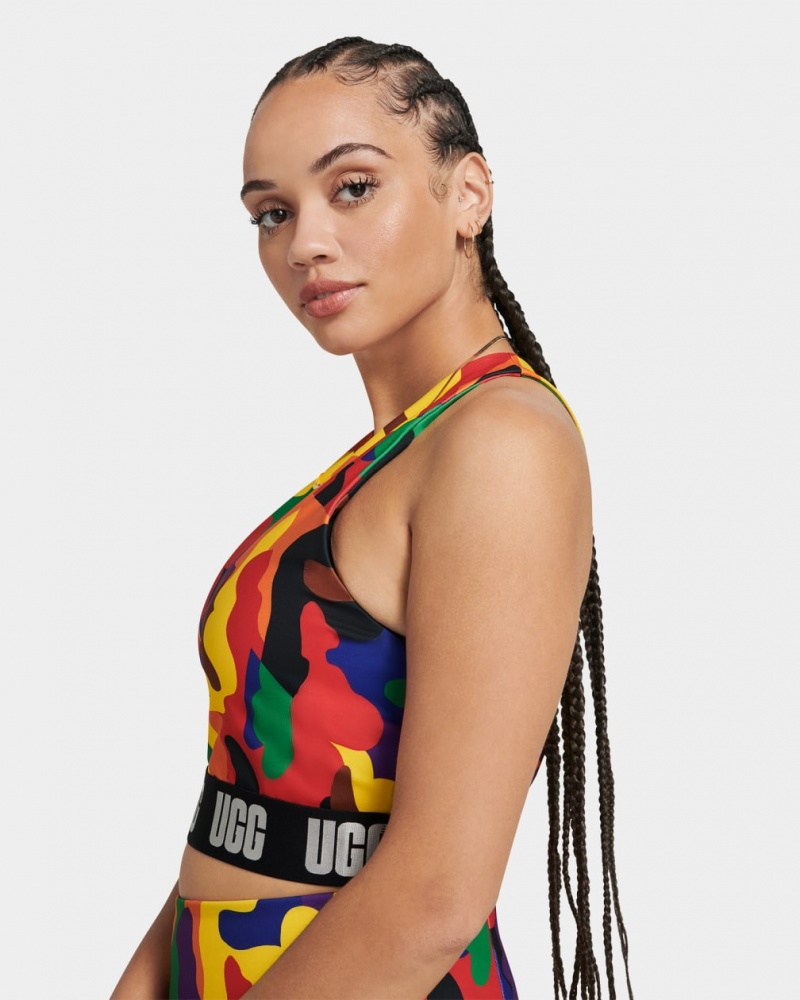 Ugg Wilmina Logo Bralette Pride Women's Tops Multicolor | VZQBSKU-90