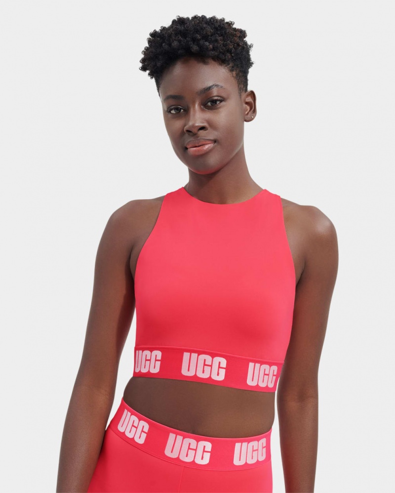 Ugg Wilmina Logo Bralette Women's Tops Pink | SHYDRGE-81