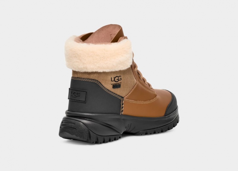 Ugg Yose Fluff V2 Women's Boots Brown | MBEISRA-23