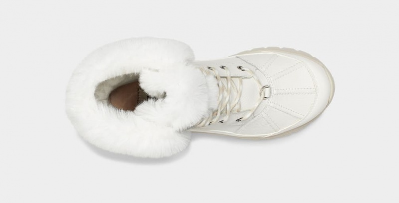 Ugg Yose Fluff Women's Boots White | EFULSAO-96