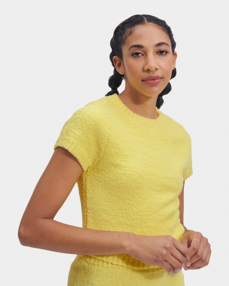 Ugg Zadie Women's Tops Yellow | EDJITQR-64