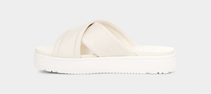 Ugg Zayne Crossband Women's Slides White | FTSUHPY-67