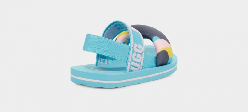 Ugg Zuma Sling Camopop Kids' Sandals Blue | YWVSKPN-26