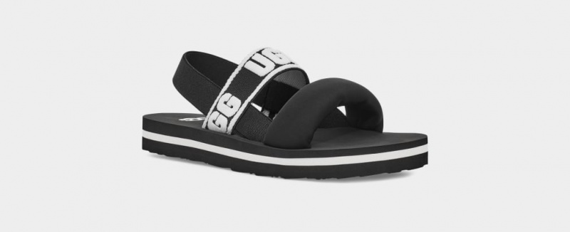 Ugg Zuma Sling Kids' Sandals Black | PMEXANJ-89